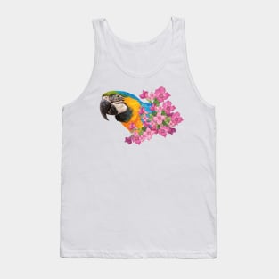 Blue and yellow macaw Tank Top